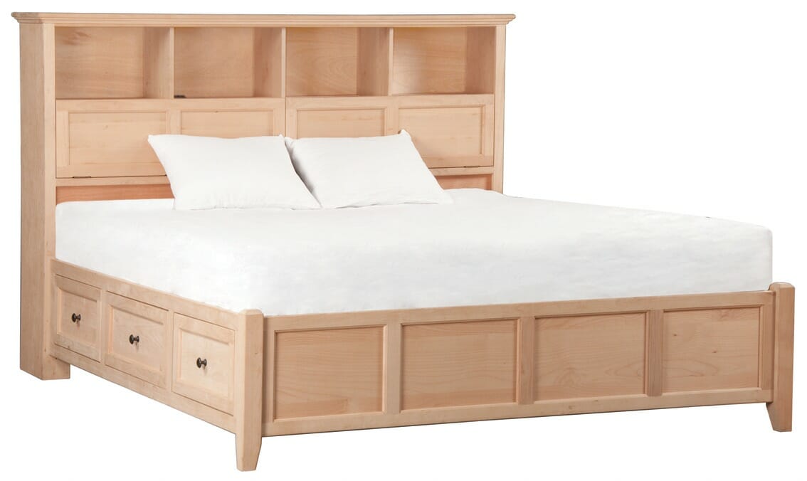 McKenzie King Bookcase Storage Bed Unfinished Furniture Of Wilmington Enchanting Mckenzie Bedroom Furniture McKenzie King Bookcase Storage Bed Unfinished Furniture Of Wilmington Enchanting Mckenzie Bedroom Furniture