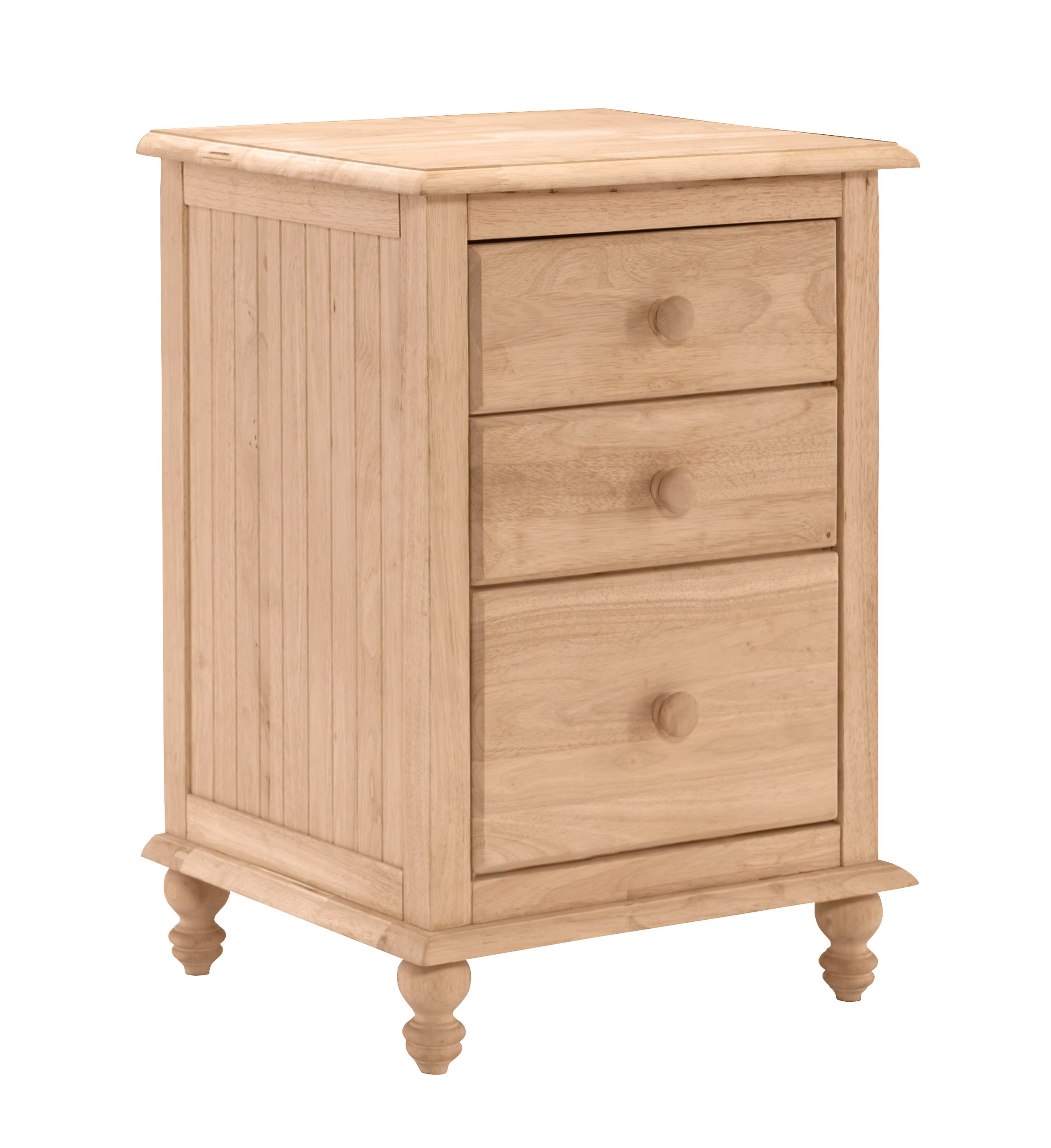 Bd 2003 Cottage 3 Drawer Nightstand Unfinished Furniture Of