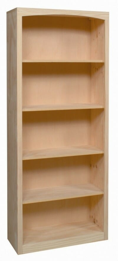 Pine Bookcase 30 X 72 Unfinished Furniture Of Wilmington Pine Bookcase 30 X 72