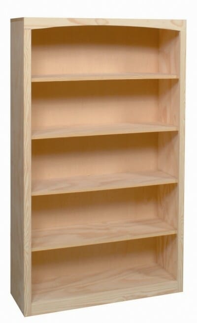 3672 Pine Bookcase 36" x 72" | Unfinished Furniture of ...