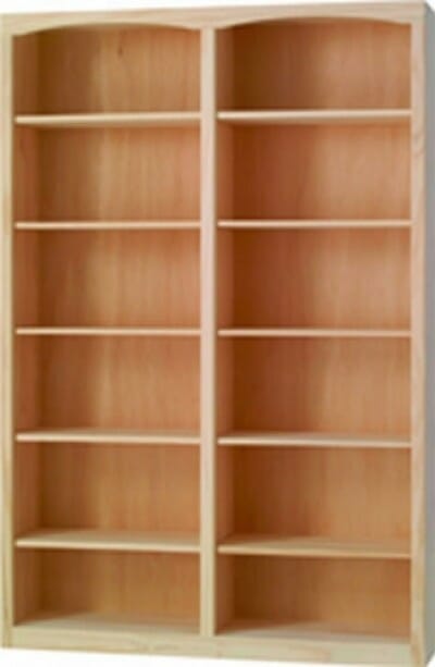 4872 Pine Bookcase 48 X 72 Unfinished Furniture Of Wilmington