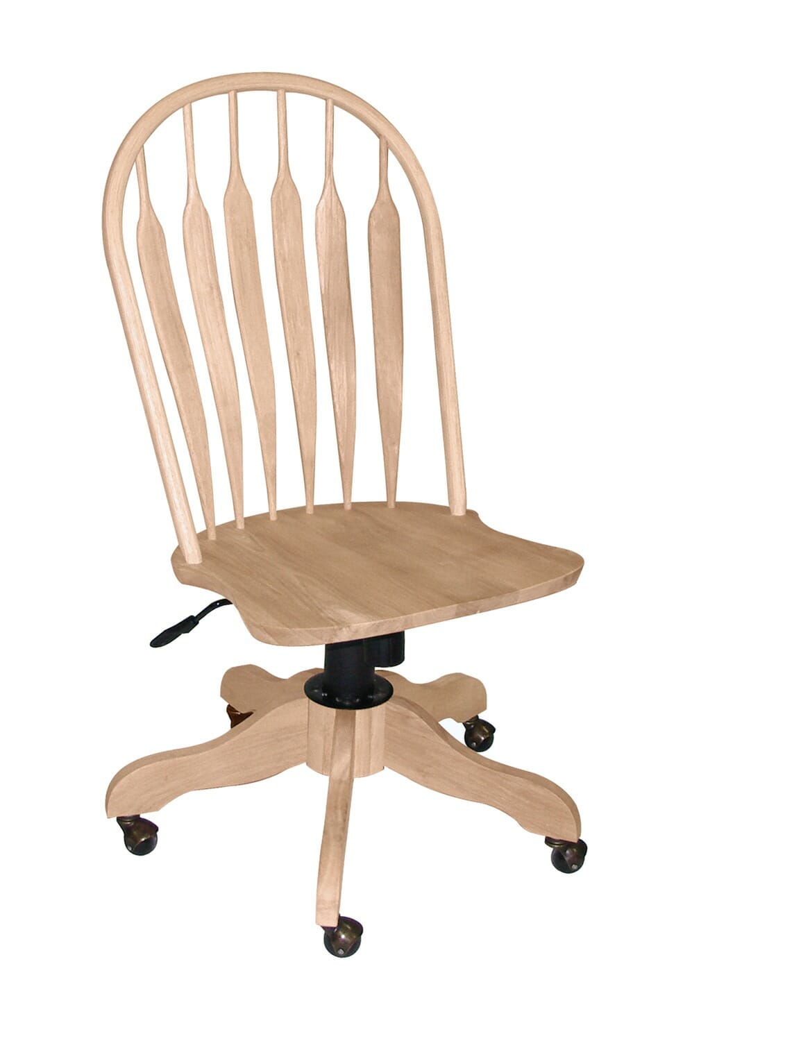 1206d Deluxe Steambent Windsor Desk Chair Unfinished Furniture