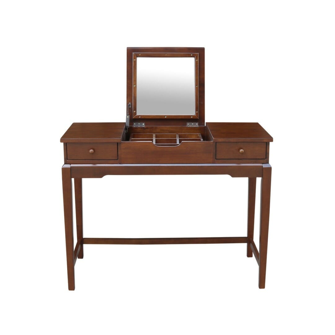 DT-2 Vanity with flip up mirror  Unfinished Furniture of Wilmington