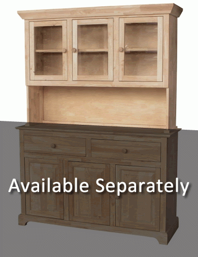 H-3 Parawood-Three-door-Hutch-wServing-Area439-30331