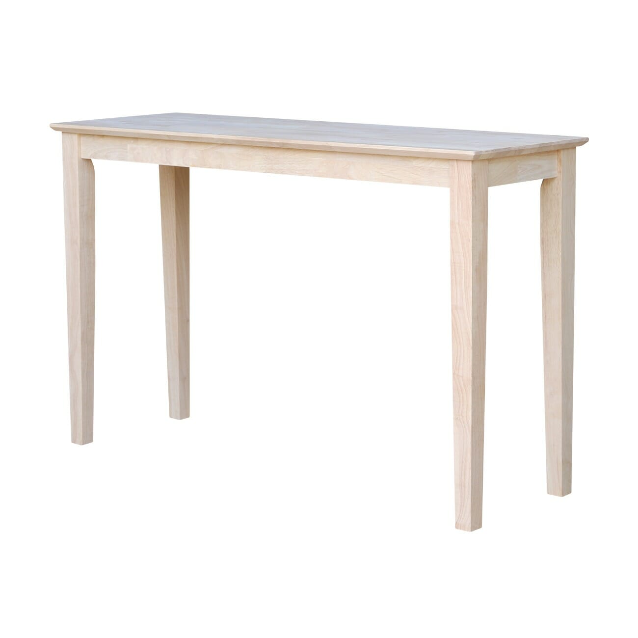 Ot 9s 48 Inch Wide Shaker Sofa Table Unfinished Furniture Of