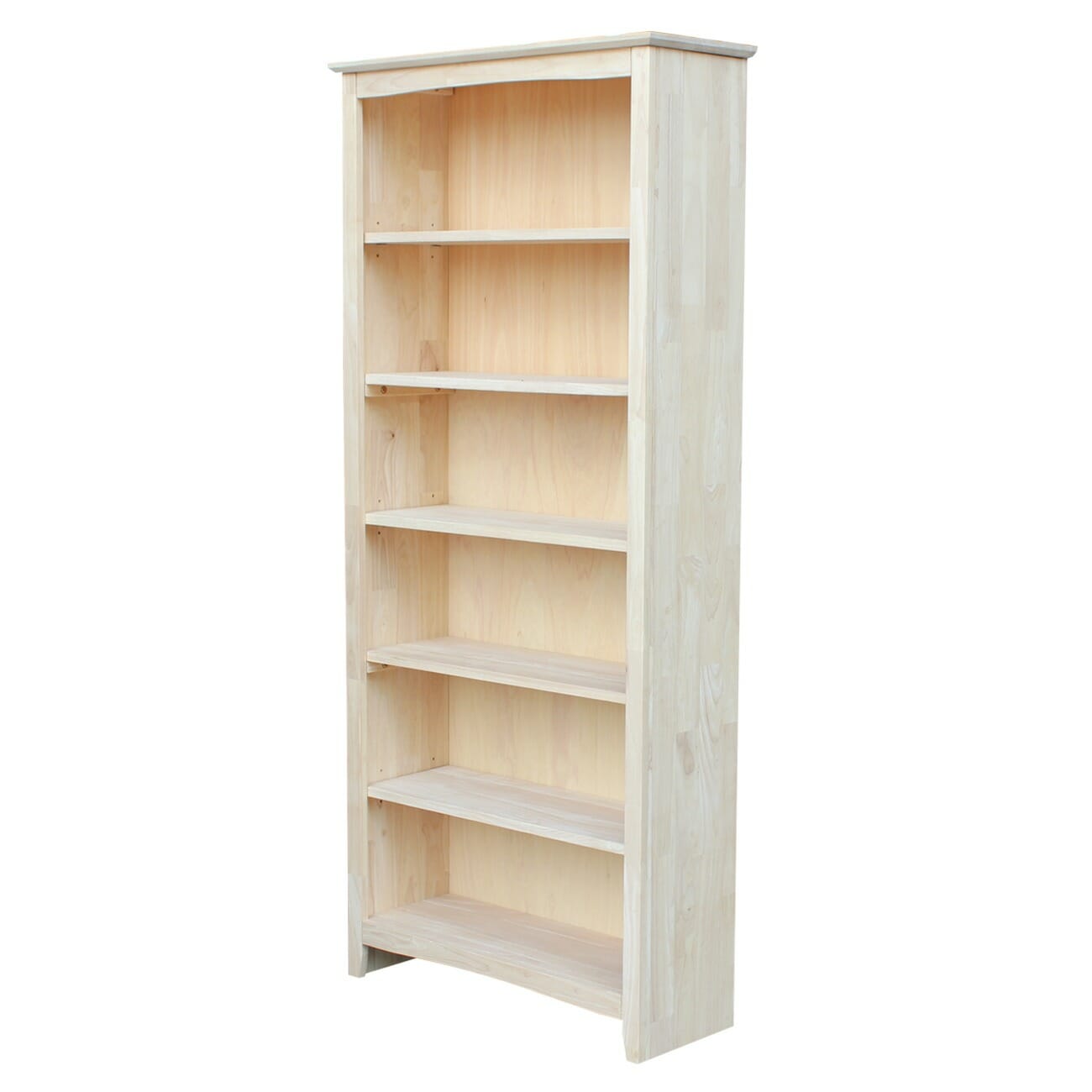 Sh 3227a 32 X 72 Tall Shaker Bookcase Unfinished Furniture Of Sh 3227a 32 X 72 Tall Shaker Bookcase