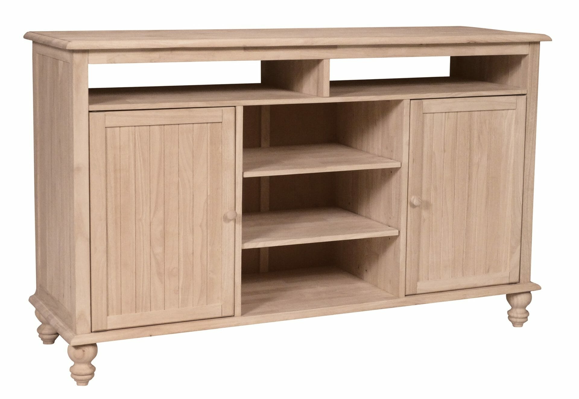 TV-20 60 inch Wide Cottage TV Stand Unfinished Furniture ...