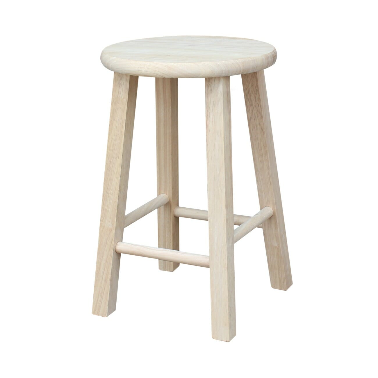 518 18 Inch Tall Round Top Stool, 18 Inch Wooden Bar Stools