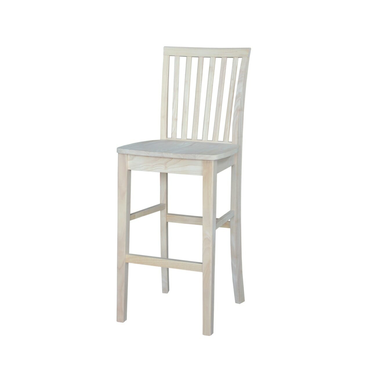 265 30 Inch Tall Mission Bar Stool Unfinished Furniture Of 265 30