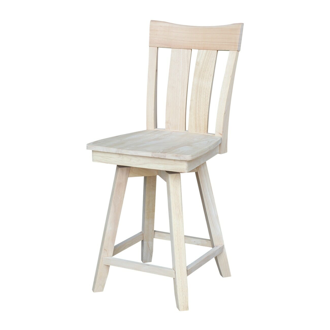 S 132sw 24 Inch Tall Ava Swivel Counter Stool Unfinished Furniture S 132sw