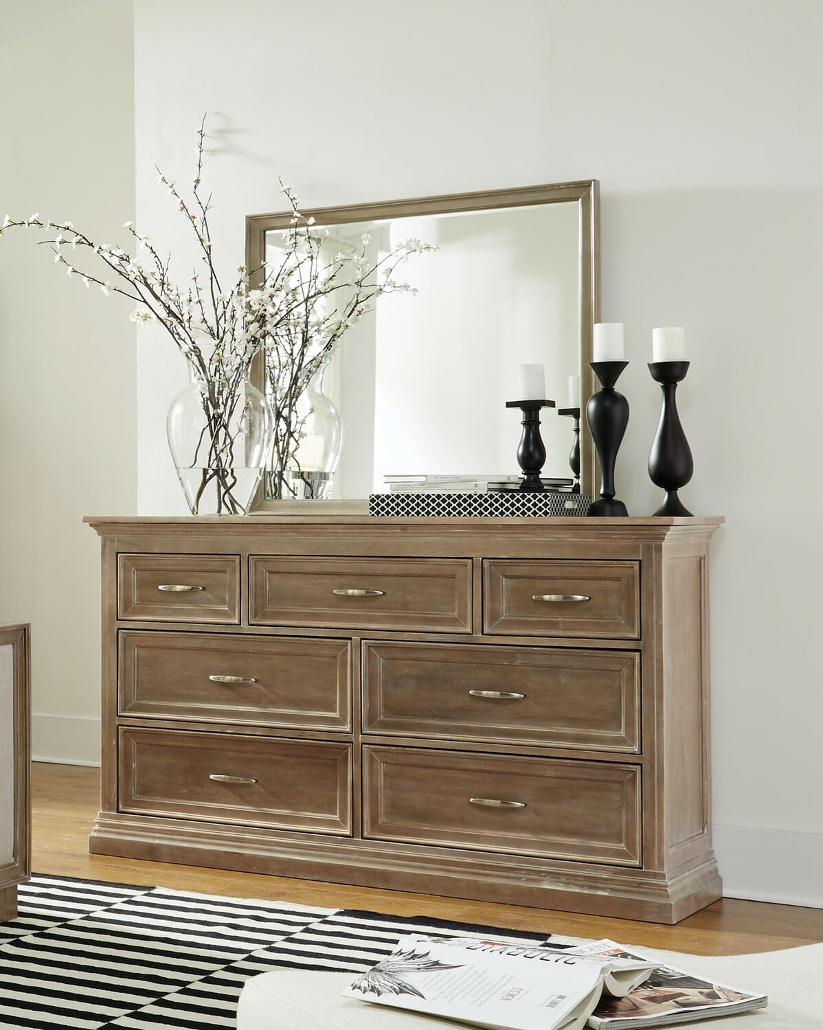 Bd 3007 Sonoma Seven Drawer Dresser Unfinished Furniture Of