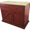 30116-1 Pictured with Rustic Pine Top in Rustic Red Finish_preview