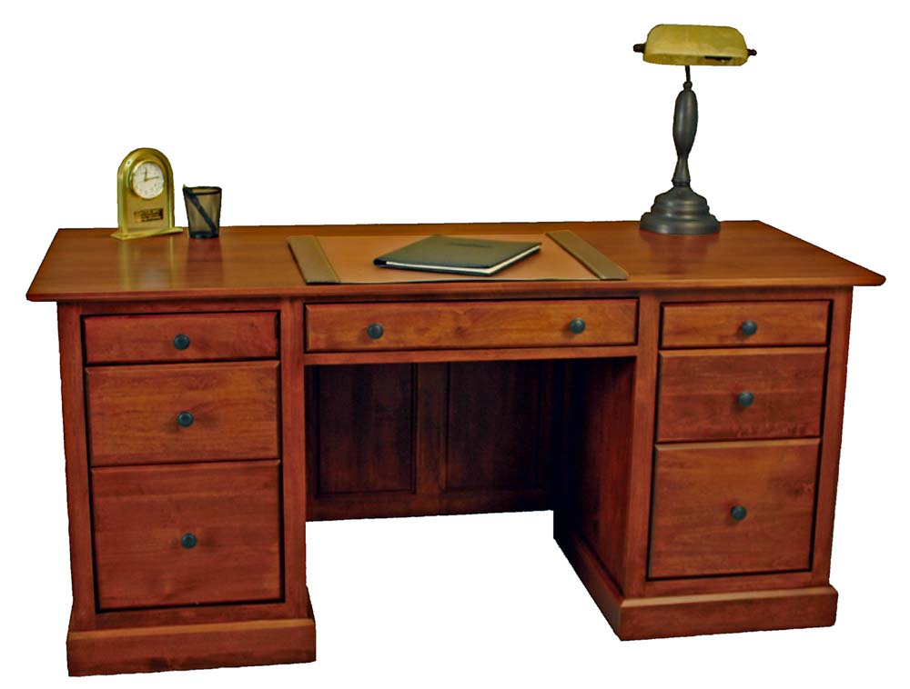 6506x Alder Executive Desk Unfinished Furniture Of Wilmington