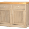 75115 Front View Pictured with Butcher Block Top in European Ivory