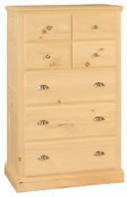 Woodcraft Vintage Seven Drawer Chest With Deep Drawers3299 Woodcraft Vintage Seven Drawer Chest With Deep Drawers3299