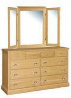 Woodcraft Vintage Ten Drawer Dresser Unfinished Furniture Of