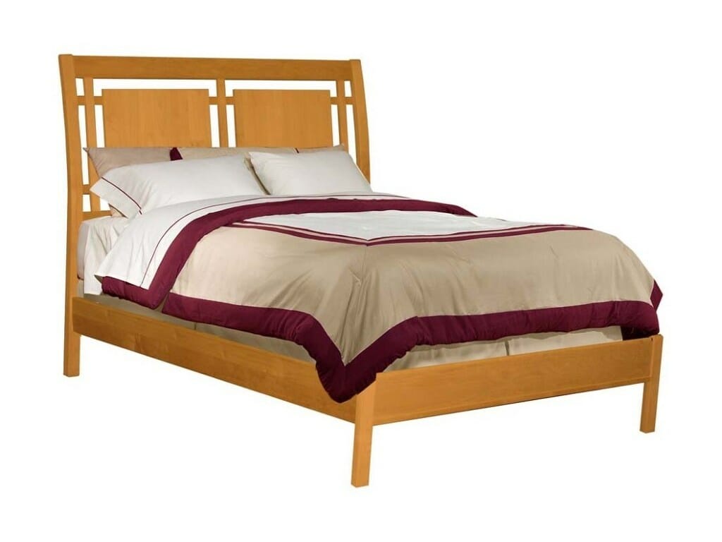 Alder King Modern Sleigh Bed Unfinished Furniture Of Wilmington 61291 Modern Sleigh Bed