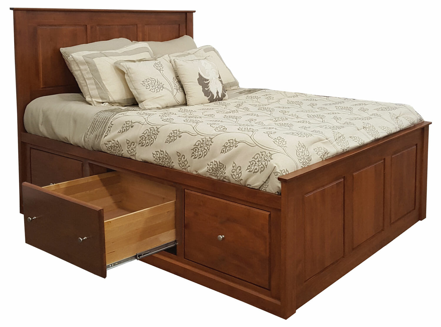 Alder Twin Shaker Chest Bed | Unfinished Furniture of ...
