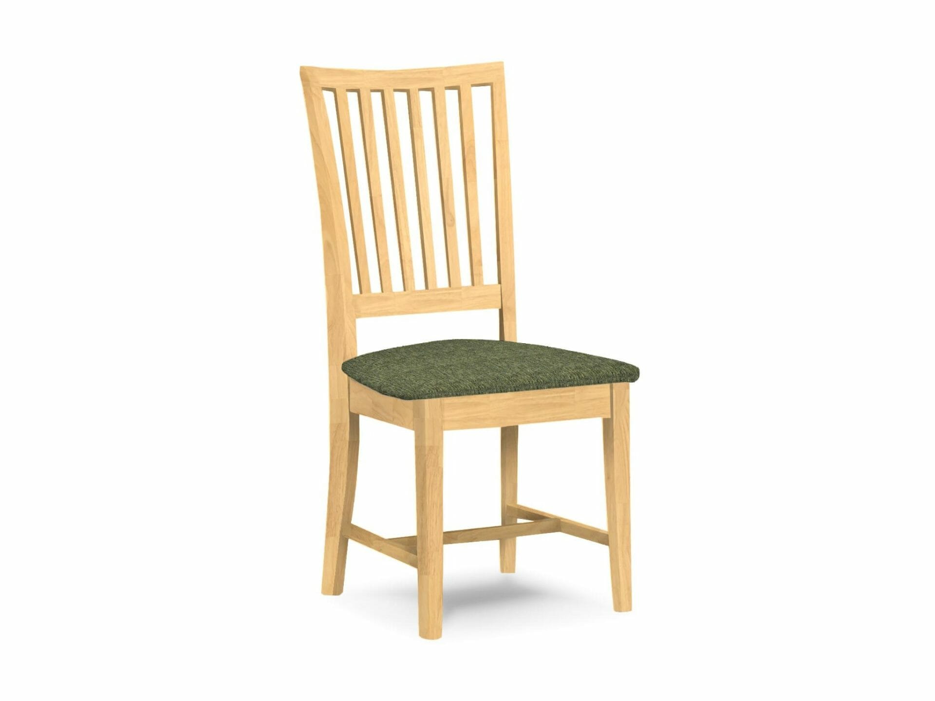 265 2 Pack Mission Chair W Upholstered Seat Unfinished Furniture 265 F16 Bleaker Denim