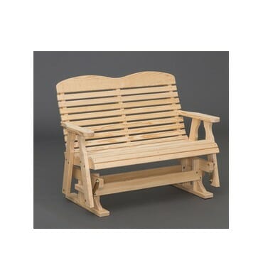 83201ss 4 Foot Glider Bench Unfinished Furniture Of Wilmington