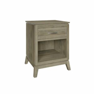TR8609M Saratoga 1-Drawer Nightstand in Brown Maple